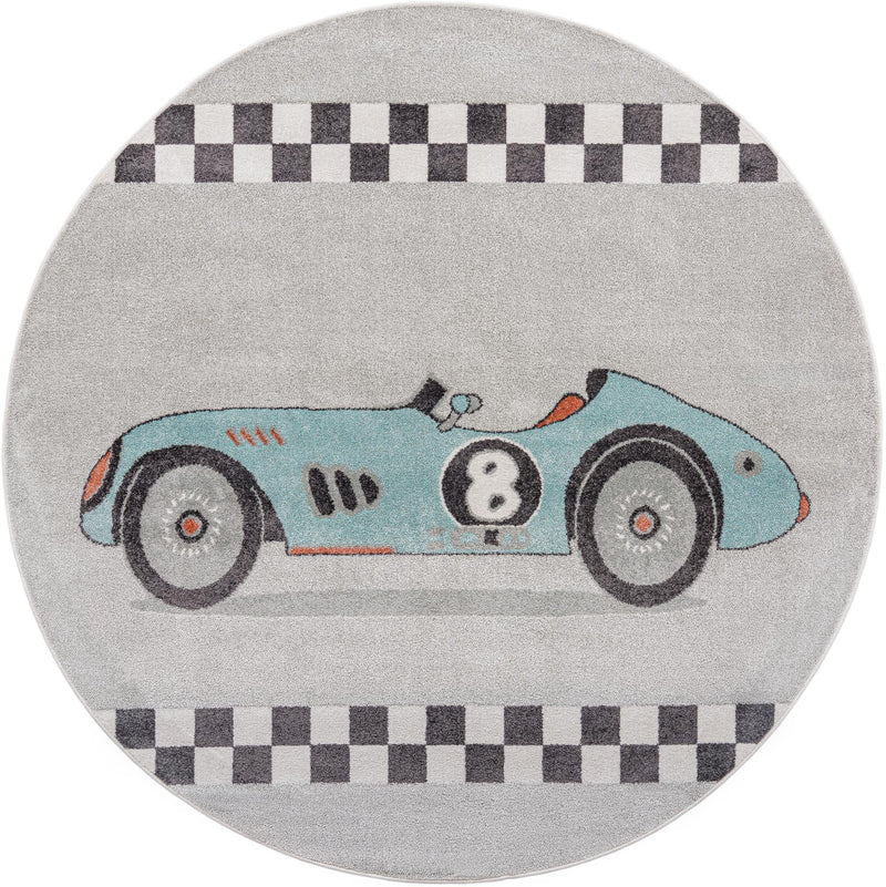 Wonder Tykes Collection Area Rug -  Confetti Round Gray  lifestyle 22