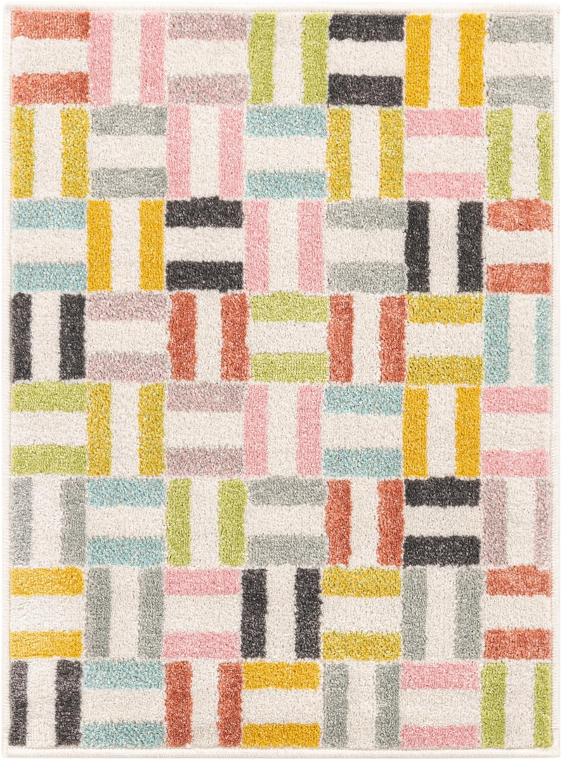 Playful Patterns Collection Area Rug -  Kaleidoscope Rectangle Multi Main