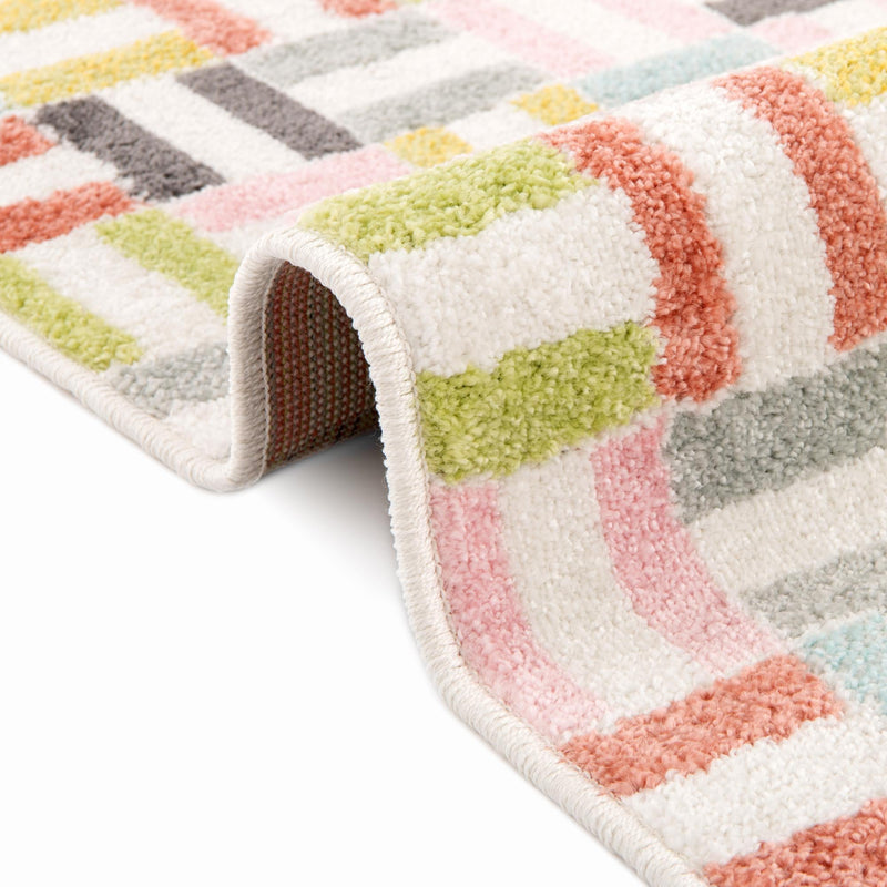 Playful Patterns Collection Area Rug -  Kaleidoscope Rectangle Multi  lifestyle 9