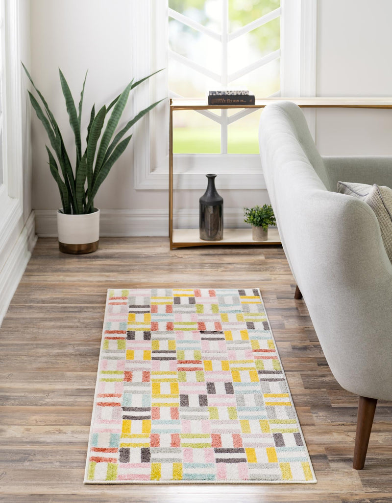 Playful Patterns Collection Area Rug -  Kaleidoscope Runner Multi  lifestyle 20