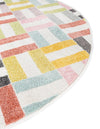 Playful Patterns Collection Area Rug -  Kaleidoscope Round Multi  lifestyle 24