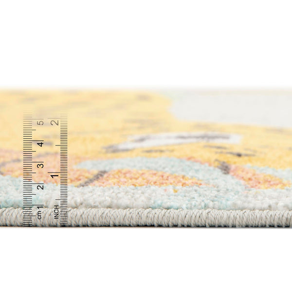 Playful Patterns Collection Area Rug -  Puzzled Rectangle Gray  lifestyle 4