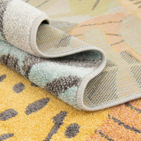 Playful Patterns Collection Area Rug -  Puzzled Rectangle Gray  lifestyle 12