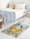 Playful Patterns Collection Area Rug -  Puzzled Runner Gray  lifestyle 18