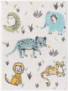 Playful Patterns Collection Area Rug -  Spatter Rectangle Ivory Main