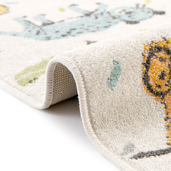 Playful Patterns Collection Area Rug -  Spatter Rectangle Ivory  lifestyle 9