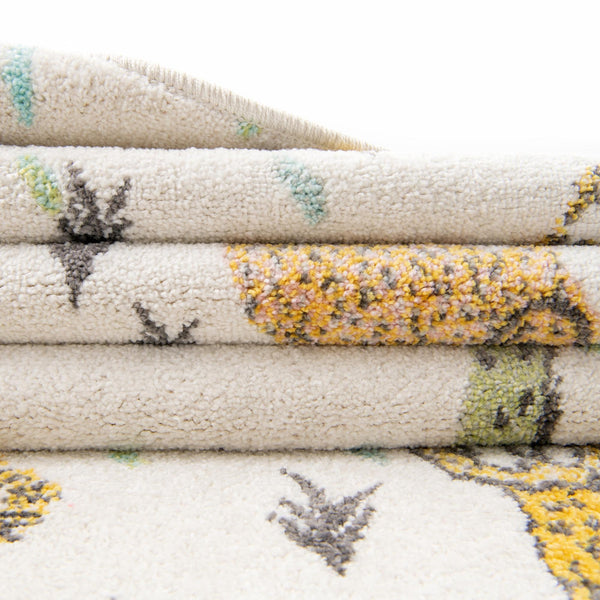 Playful Patterns Collection Area Rug -  Spatter Rectangle Ivory  lifestyle 13