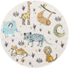 Playful Patterns Collection Area Rug -  Spatter Round Ivory  lifestyle 17