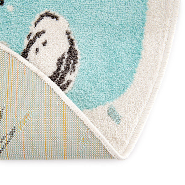 Playful Patterns Collection Area Rug -  Spatter Round Ivory  lifestyle 27