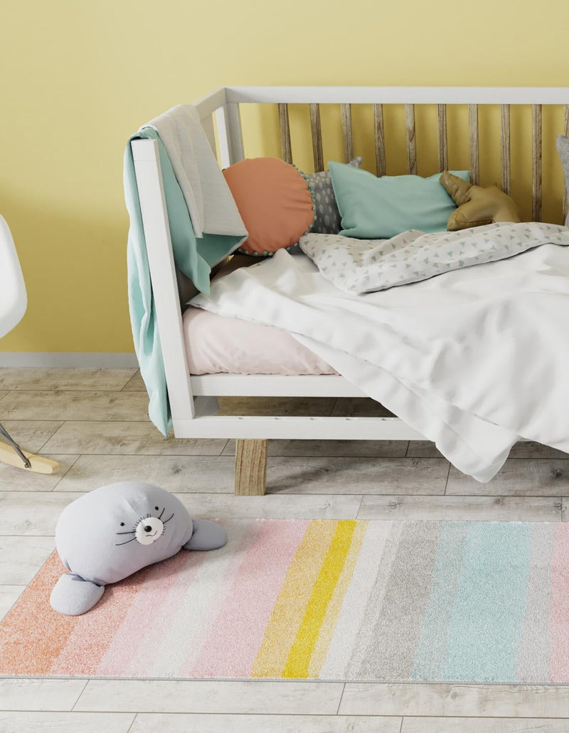Playful Patterns Collection Area Rug -  Dreamland Runner Multi  lifestyle 24