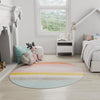 Playful Patterns Collection Area Rug -  Dreamland Round Multi  lifestyle 75