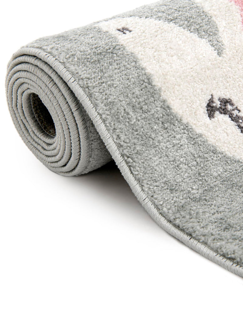 Playful Patterns Collection Area Rug -  Hued Rectangle Gray  lifestyle 11