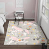 Playful Patterns Collection Area Rug -  Hued Rectangle Gray  lifestyle 14