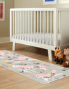 Playful Patterns Collection Area Rug -  Hued Runner Gray  lifestyle 20
