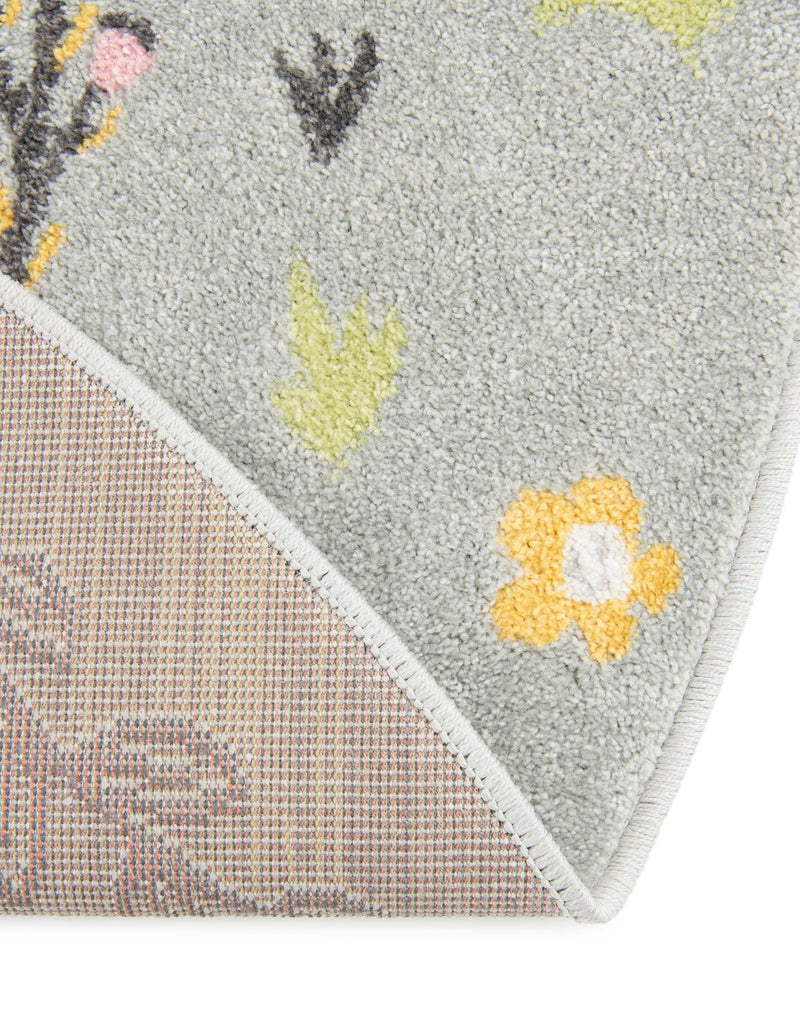 Playful Patterns Collection Area Rug -  Hued Round Gray  lifestyle 31