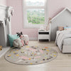 Playful Patterns Collection Area Rug -  Hued Round Gray  lifestyle 43