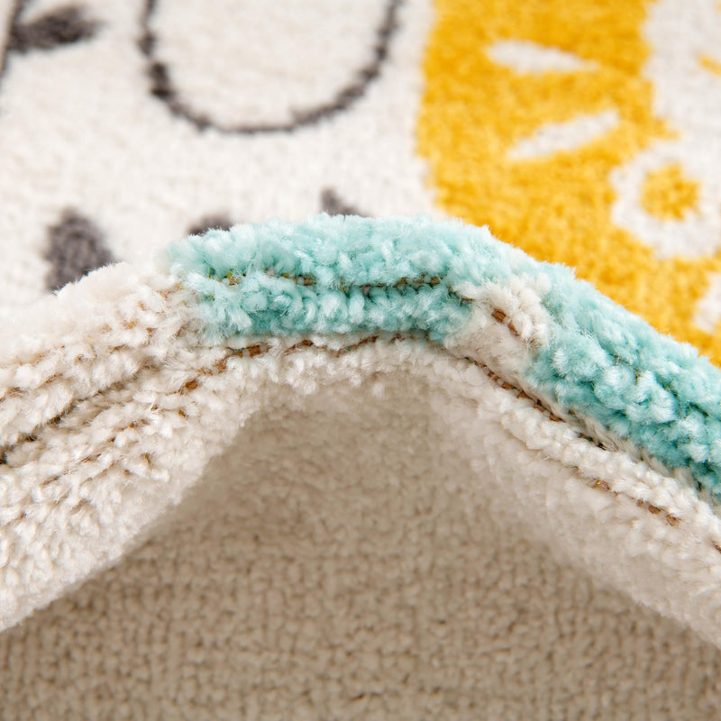 Playful Patterns Collection Area Rug -  Prismatic Rectangle Ivory  lifestyle 7