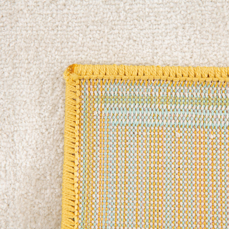 Playful Patterns Collection Area Rug -  Prismatic Rectangle Ivory  lifestyle 8