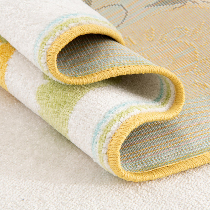 Playful Patterns Collection Area Rug -  Prismatic Rectangle Ivory  lifestyle 12