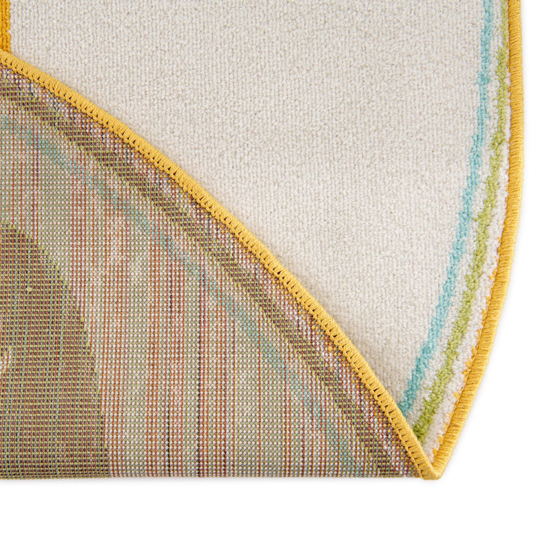 Playful Patterns Collection Area Rug -  Prismatic Round Ivory  lifestyle 27