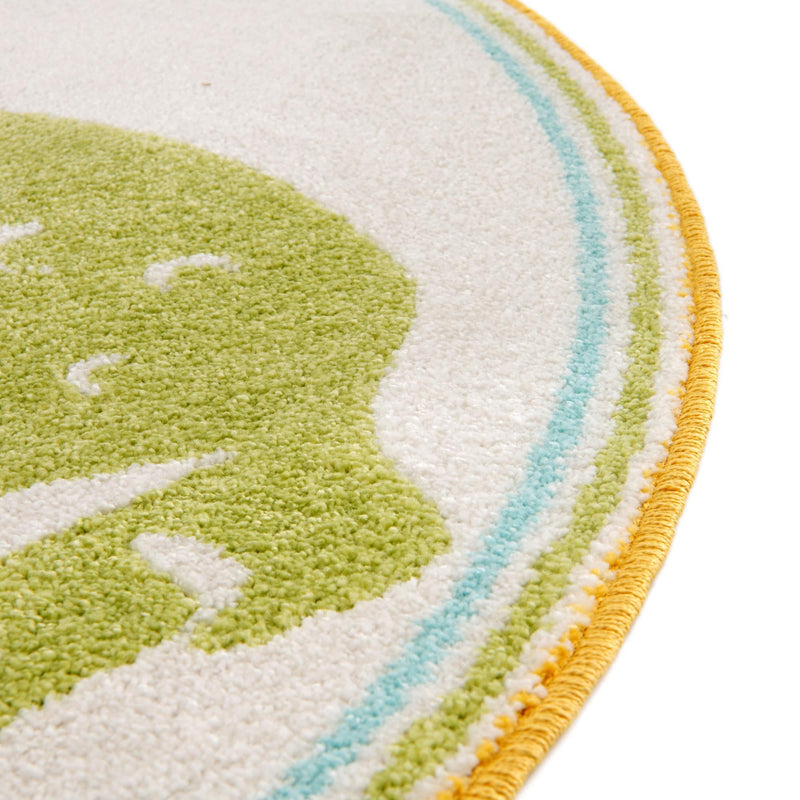 Playful Patterns Collection Area Rug -  Prismatic Round Ivory  lifestyle 31