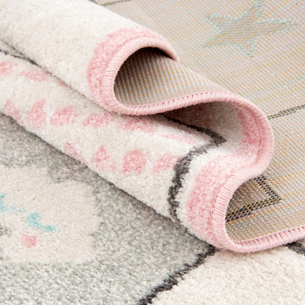Playful Patterns Collection Area Rug -  Swirl Rectangle Ivory  lifestyle 12