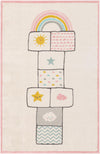 Wonder Tykes Collection Area Rug -  Swirl Rectangle Ivory  lifestyle 2