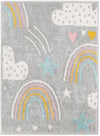 Playful Patterns Collection Area Rug -  Pixel Rectangle Gray  lifestyle 3
