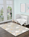 Playful Patterns Collection Area Rug -  Pixel Rectangle Gray  lifestyle 4