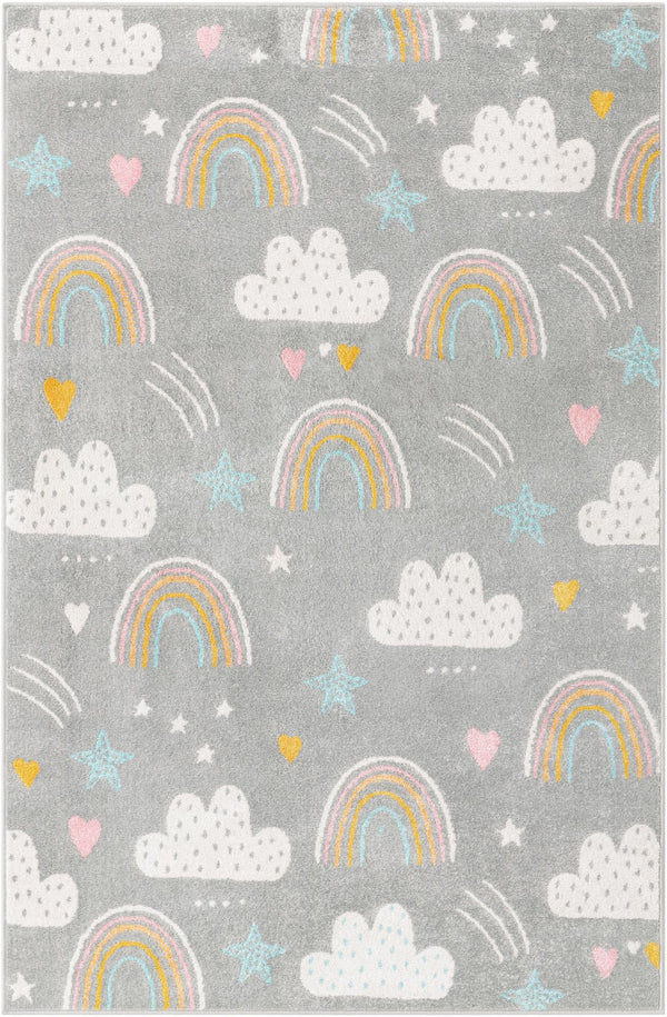 Playful Patterns Collection Area Rug -  Pixel Rectangle Gray  lifestyle 2