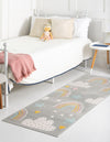 Playful Patterns Collection Area Rug -  Pixel Runner Gray  lifestyle 36