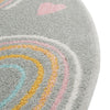 Playful Patterns Collection Area Rug -  Pixel Round Gray  lifestyle 43