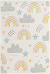 Wonder Tykes Collection Area Rug -  Pixel Rectangle Ivory  lifestyle 4