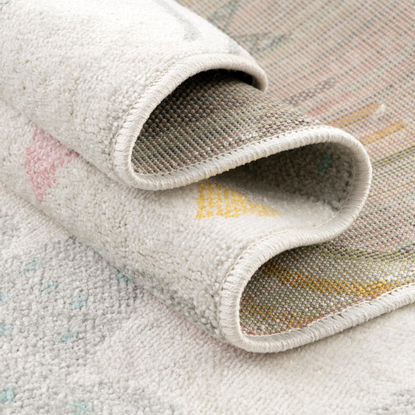 Playful Patterns Collection Area Rug -  Pixel Rectangle Ivory  lifestyle 23