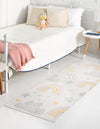 Playful Patterns Collection Area Rug -  Pixel Runner Ivory  lifestyle 33