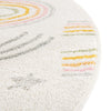 Playful Patterns Collection Area Rug -  Pixel Round Ivory  lifestyle 42