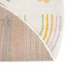 Playful Patterns Collection Area Rug -  Pixel Round Ivory  lifestyle 46