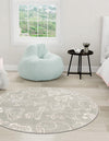 Playful Patterns Collection Area Rug -  Spectrum Round Gray  lifestyle 38
