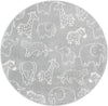 Playful Patterns Collection Area Rug -  Spectrum Round Gray  lifestyle 32