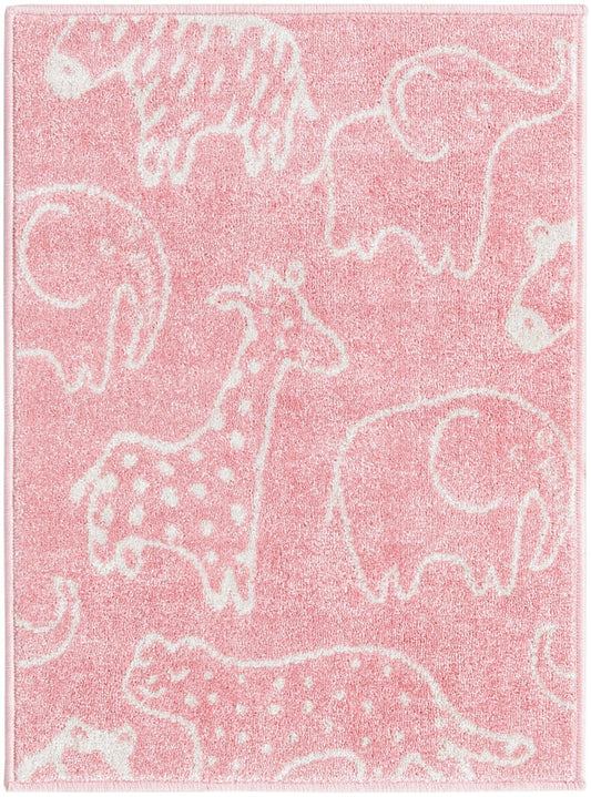 Playful Patterns Collection Area Rug -  Spectrum Rectangle Pink Main