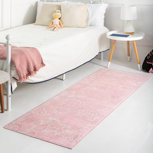 Playful Patterns Collection Area Rug -  Spectrum Runner Pink  lifestyle 73