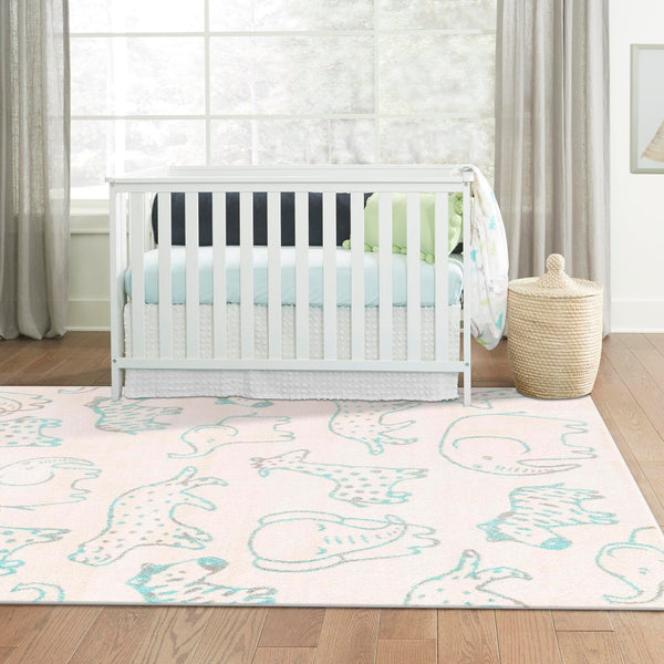 Playful Patterns Collection Area Rug -  Spectrum Rectangle Ivory  lifestyle 37
