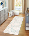Playful Patterns Collection Area Rug -  Spectrum Runner Ivory  lifestyle 46