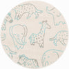 Playful Patterns Collection Area Rug -  Spectrum Round Ivory  lifestyle 33