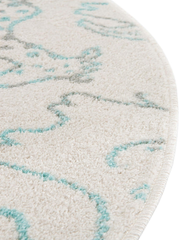 Playful Patterns Collection Area Rug -  Spectrum Round Ivory  lifestyle 48