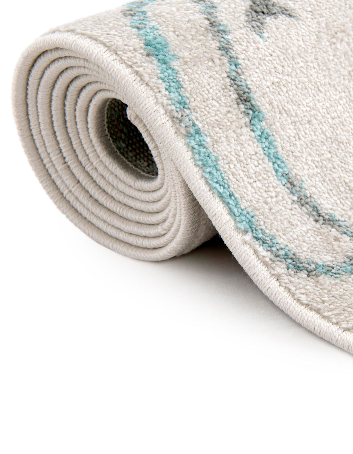 Playful Patterns Collection Area Rug -  Spectrum Round Ivory  lifestyle 63