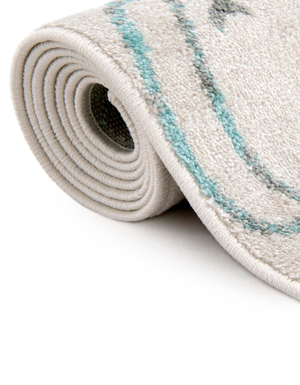 Playful Patterns Collection Area Rug -  Spectrum Round Ivory  lifestyle 63