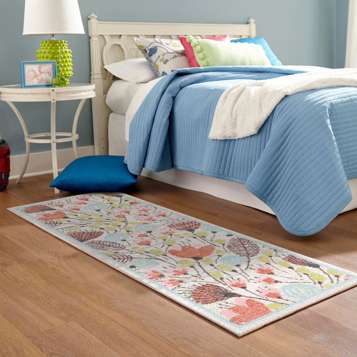 Playful Patterns Collection Area Rug -  Fantasy Runner Ivory  lifestyle 79