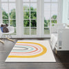 Playful Patterns Collection Area Rug -  Illusion Rectangle Ivory  lifestyle 14