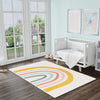 Playful Patterns Collection Area Rug -  Illusion Rectangle Ivory  lifestyle 15